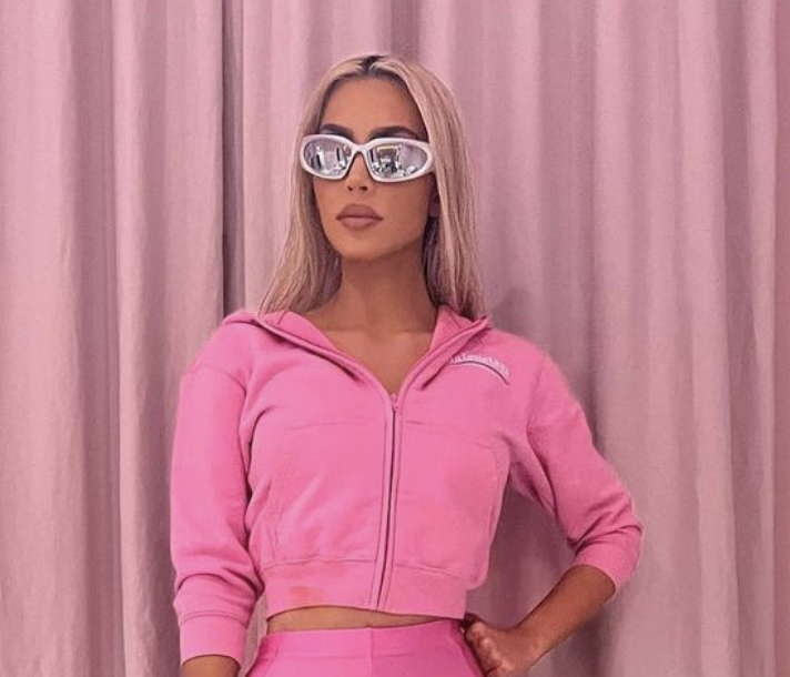How To Get The Kim Kardashian Silver Shield Sunglasses Look