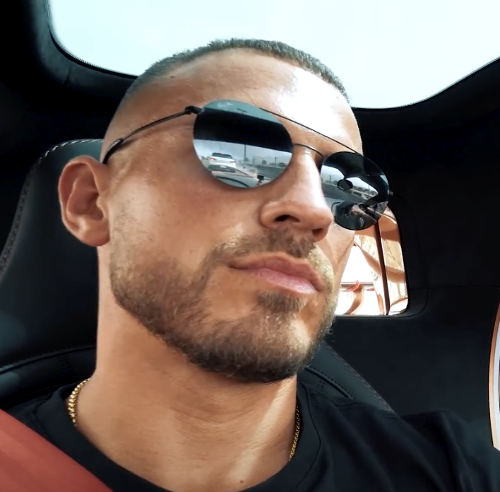 What Sunglasses is Mike Thurston Wearing in Youtube Video with Andrew Tate?