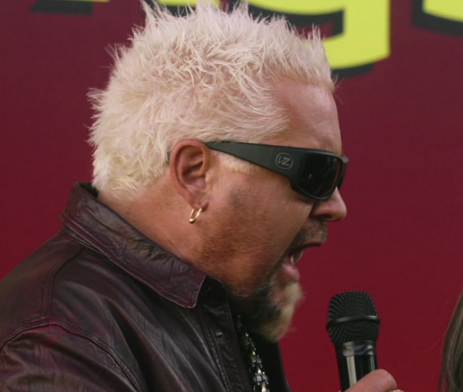 What Sunglasses Are Worn by Guy Fieri in 80 for Brady?