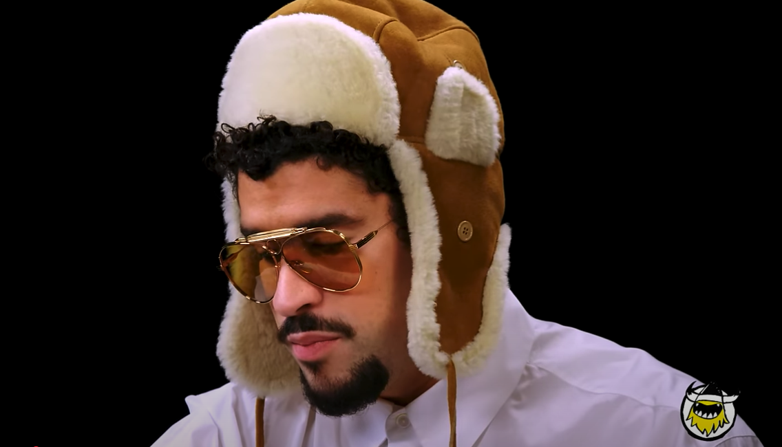 What Sunglasses Is Bad Bunny Wearing in Hot Ones?